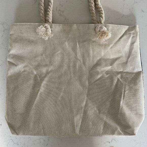 Vancouver Island Ocean Themed Spacious Utility Tote Bag w Rope Handle OS no tags - Picture 6 of 13